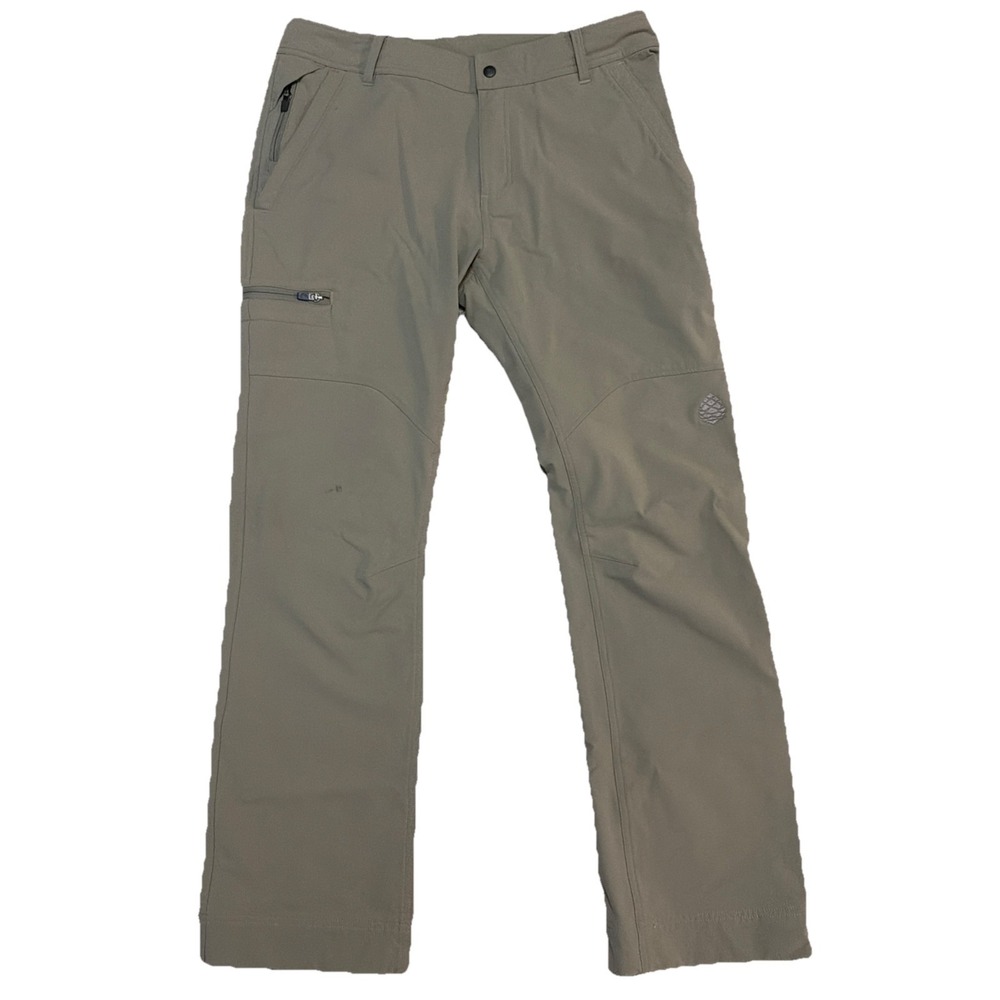 Stio Men's 34x32 Khaki Colored Outdoor Hiking Soft Shell‎ Pants
